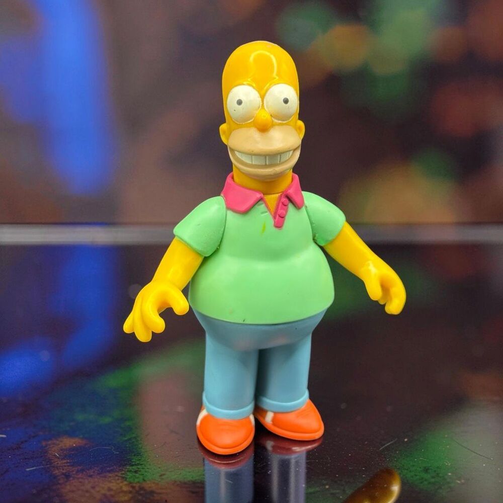 2000 Playmates The Simpsons World of Springfield Pin Pal Homer Figure 5” A66